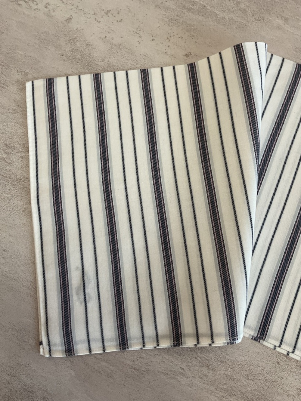 Ralph Lauren White with Black Stripes Pocket Square - Picture 3 of 4